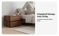 2-Drawer End Table Minimalist design Nightstand long-lasting Construction for Entryway