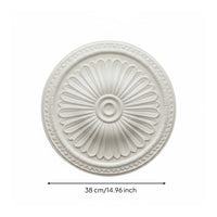 French Design Ceiling Medallion Decorative Pattern Round Ceiling Medallion Interior Decor Paintable Easy Install