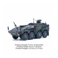 1:72 Armored Fighting Vehicle Control Vehicle Alloy Model Realistic Detailing Collectible Toy for Collectors, Display Shelf