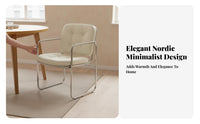 Upholstered Shell Chair Modern Design Seating Furniture Minimalist design Ergonomic spinerest for Homeowners, Adults, Bedroom