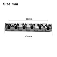 ST风格吉他43MM Roller不锈钢电吉他上弦枕精密 CNC 螺母替换件