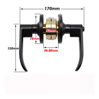 round Door Knob, Privacy Lock, Keyed Entry, Universal Interior Bedroom Door Handle, sturdy, Easy Installation