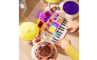 Piano Toy Early Learning Multifunction Keyboard Toy Educational Kids Keyboard with Drum Pads for Beginners, Young Children, Gift Giving