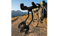 Bike Cargo Rack with Nylon Deck Tubular Rear Luggage Rack with Adjustable Carrier for Outdoor Riding
