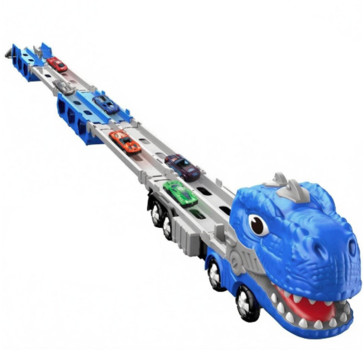 Unfoldable Transformable Dinosaur Truck Alloy Cars Dinosaur Head Truck Toy Open Mouth Kids Plaything Multi-Level for Children