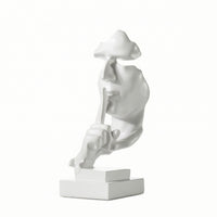 Abstract Face Sculpture Glossy Face Sculpture Minimalist for Homeowners
