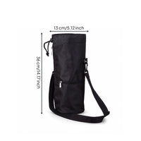 Safeguarding Water Bottle Sleeve with Strap Adjustable Bottle Carry Case with Pocket Soft-Sided Holder Handsunrestricted for Travelers