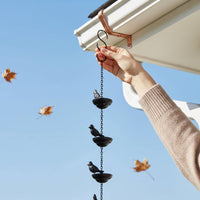 Avian Bowl Chain Long-Lasting Avian Rain Chain Handmade Look for Patio