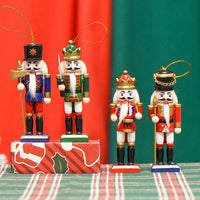 13cm Soldier Nutcracker Wooden Figurine Home Decor