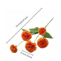 Artificial Carnation Bouquet Realistic Appearance Silk Carnation Flowers Long Home Decoration for Brides, Event Planners, Table Centerpiece