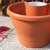 Plant Pots and Flower Pots for a Hanging Plant, Half Round Flower Box for Railings, One-Piece Molded Fence Planters, Water-Saving Country Style