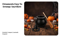 36 Pieces Halloween Decoration Set Witch Decor Set Textured Reusable for Desk