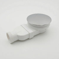 Shower Drain Kit Threaded Shower Drain with   Cover Round for Home Renovators, Plumbers, Wet Room, Washroom Renovation