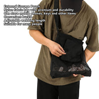 Foldable Mesh Harvesting Bag for Outdoor Mushroom and Fruit Picking