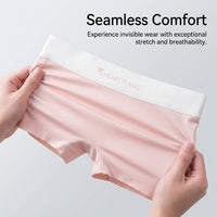 Women's Boxers Underwear with Ice Silk Cooling Material for Summer, High Waist Breathable Shorts for Under Skirts and Dresses