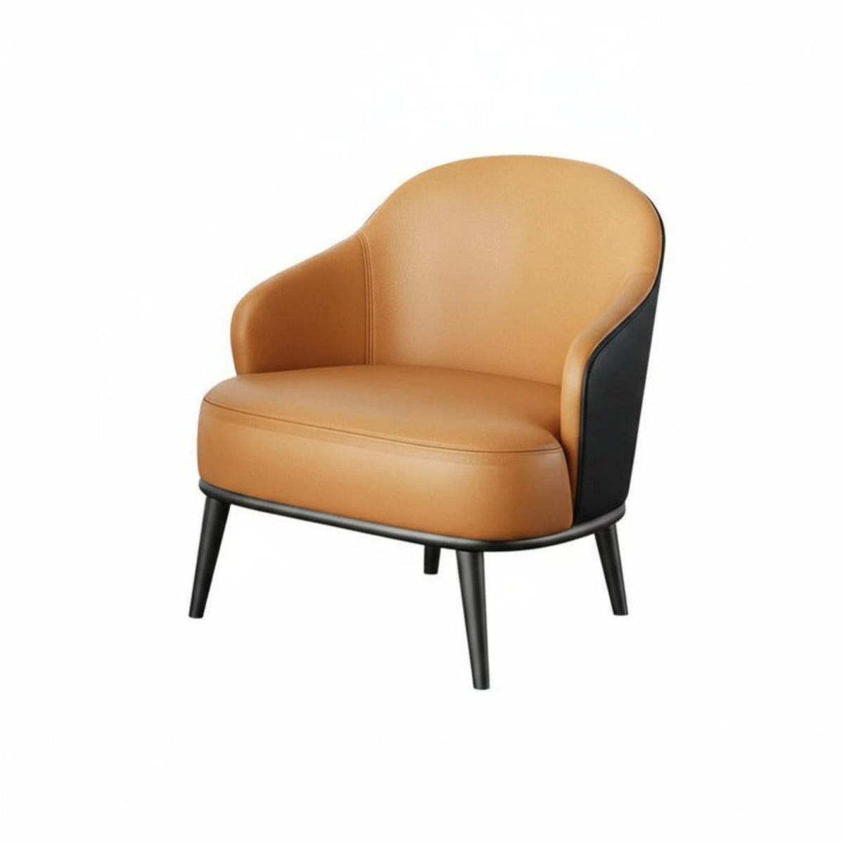 3 Pieces Upholstered Tub Chair and Table Set Modern Design Reception Seating Sturdy Frame Easy Assembly for Guests, Waiting Room