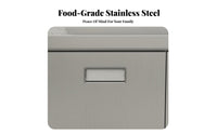 Rust-Proof Stainless Steel Kitchen Cabinet Waterproof Metal Kitchen Cupboard Easy to Clean Freestanding Food Pantry Scratch-Resistant for Homeowners, Families, Landlords, Home, Utility Room, Garage, Office