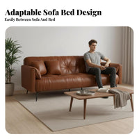 Three-Seater Folding Sofa Bed VersatileUse Folding Foam Sofa Bed Vintage design Living Room Furniture for Small Apartment Dwellers, People Hosting Guests