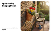 Semi-Circle vertical Vase Indoor & Outdoor Use Home Decor Item Space-Saving