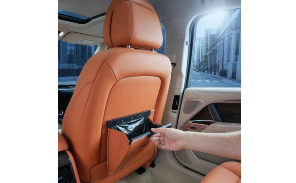 Easy to Stash-Able Foldable Car Trash Bin Hanging Design Rear Seat Trash Bin Portable accessibleTop Garbage Bag