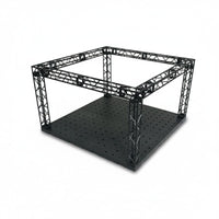 DIY Hangar Display Base Color Changing Lights Light-up Display Stage Modular Design Action Figure Concert Stage for Diorama Building, Toy Photography