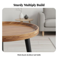 2 Pieces Nesting Table Set Multi-Purpose Household Furniture Stable Structure