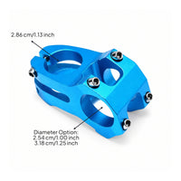 Lightweight Short Bike Stem Anodized Short Stem Sturdy Hardware Long-Lasting for Downhill