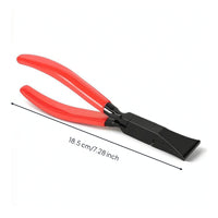 Sheet Metal Bending Pliers Anti-Slip Sheet Metal Hand Seamer Bent Jaw Pliers Darkened Heavy Duty for Mechanic
