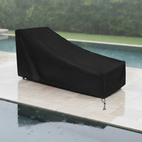 Reclining Lounge Cover Heavy Duty Patio Chair Cover with Drawstring Four Season for Homeowners, Poolside, Garden