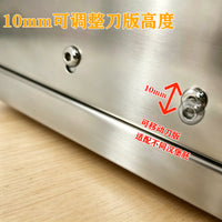 汉堡面包切片机手动商用汉堡胚分片机不锈钢机身可调高度汉堡工具