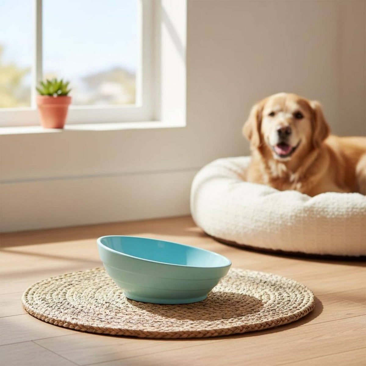 Tilted Feline Bowl Anti Vomiting Ceramic Pet Bowl Dishwasher Safe