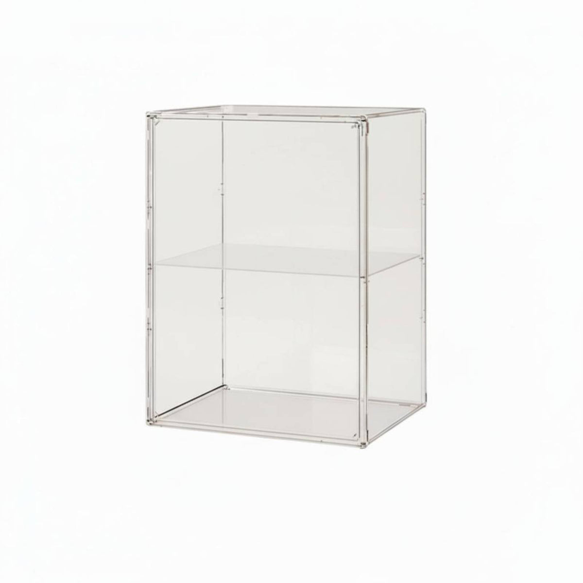 Clear Figurine Display Box Dustproof Storage Case Removable Dividers  Display Case for Collectors
