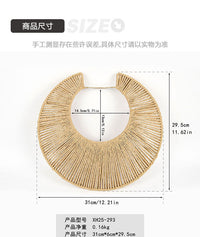 Handwoven Paper Rope Pendant Lampshade for Japanese-Style Interiors
