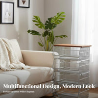 3-Tier Rolling Trolley with casters Storage Rack Easy Assembly for Narrow Spaces