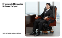 Electric Reclining Task Chair with Footrest Highspine Design Office Furniture 360-Degree rotate robustDuty Construction