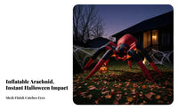 Halloween Inflatable Arachnid | Festive Yard Display, Lightweight Polyester Material, for Garden