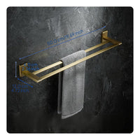 Brushed Gold Brass Towel Rack
No-Drill Wall Shelf Organizer