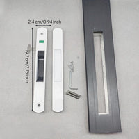 Aluminum Alloy Sliding Door Hook Lock, sturdyDuty Glide Door Lock, Adjustable Security Latch for Patio, Shop, Balcony, Easy Installation