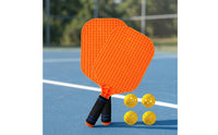Pickleball Paddle Set with Balls Perforated Pickleball Set with Balls Honeycomb