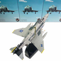 1/100 F-4 Phantom Pirate Flag Independence F4C Fighter Military Alloy Aircraft Model Simulation Ornament