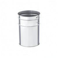 Galvanized Trash Can Insert Polished Finish Metal Trash Can Liner Rust Resistant