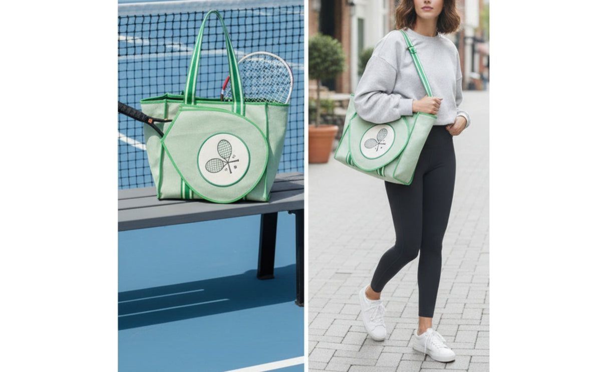 Large-Capacity Tennis Tote with Racket Pocket Spacious Tennis Tote Bag Lightweight Versatile for Court
