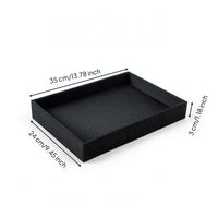 Reversible Jewelry Display Tray Shallow Accessory Organizer Tray Rectangular Storage Elegant for Vanity Table