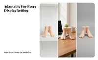 PVC Foot Display Model Reusable Toe-Separated Foot Model Long-Lasting Realistic