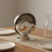Sugar Lump Holder Rust-Resistant Ball Shape Sugar Jar Polished Finish