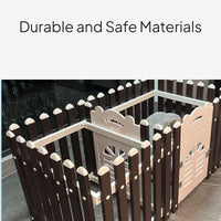 Pet Fence Playpen Indoor Dog House with Partition