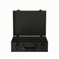 Trading Card Storage Case with Handle Multi-Compartment Graded Card Case Aluminum for Collectors, Trading Cards