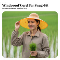 water-resistant Plastic outdoor Hat Includes Chin Strap rain-hat Waterproof sheltering headwear Sun Blocking for Fishermen, entertainers, Farming, Fishing, Rainy Days, Outdoor Activities