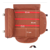 Portable Bartender Tool Kit Leather Handle Bartender Tool Roll Bag for Camping