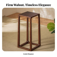 Tall Square Flower Table Sturdy Construction Plant Stand Stable Frame Elegant Design for Homeowners, Hosts, Balcony, Entryway